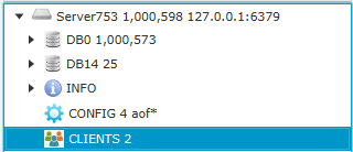 Redis Admin Tree View CLIENTS